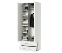 Шкаф комбинированный с ящиками Мелодия МКЯ-22 80х45 белый